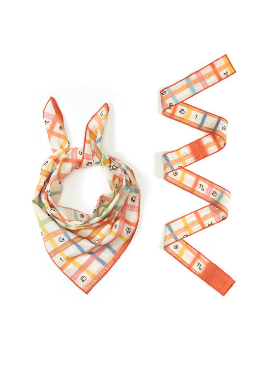 Square Print Pet Bandana & İnce Fular Set - MONS BONS
