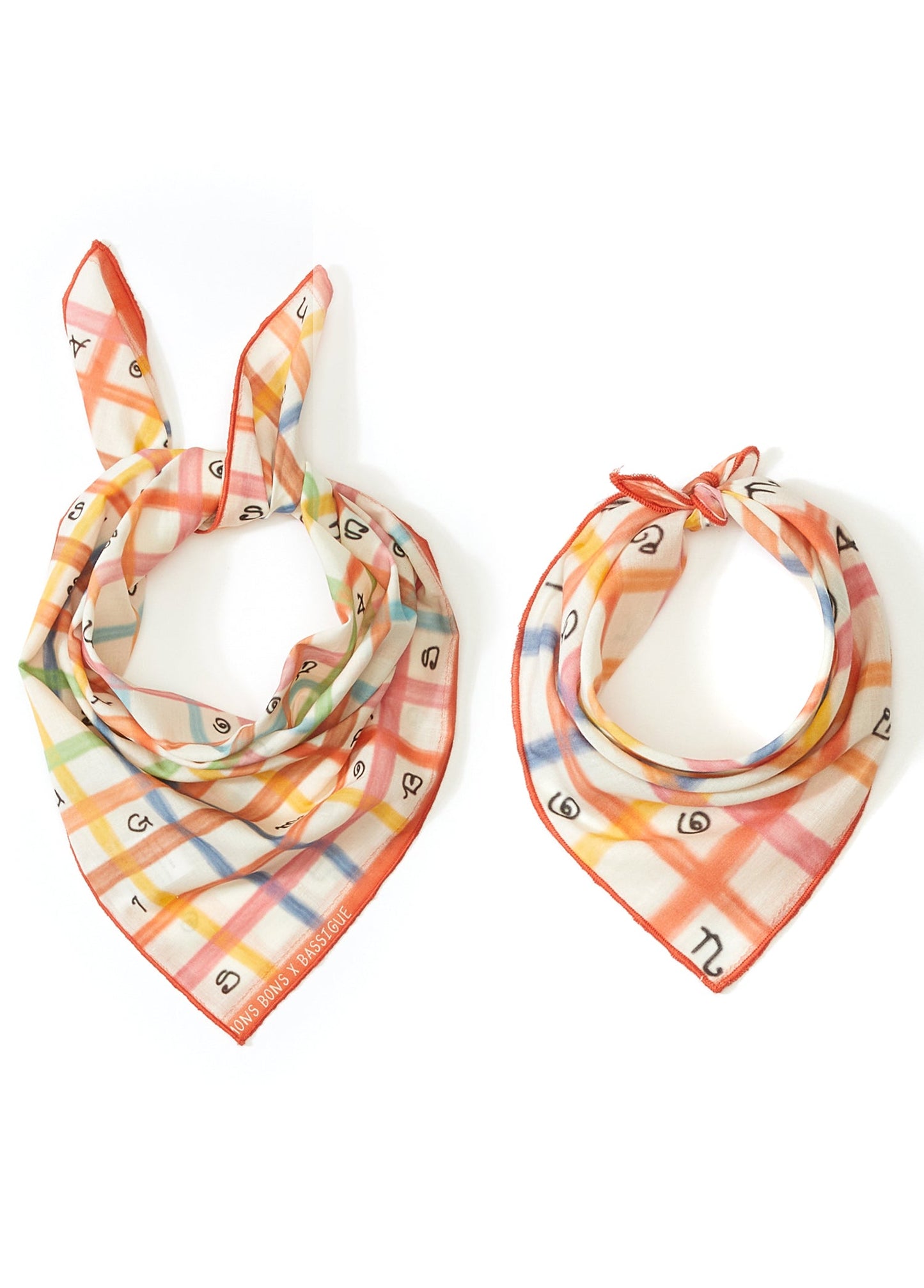 Square Print Bandana Set - MONS BONS