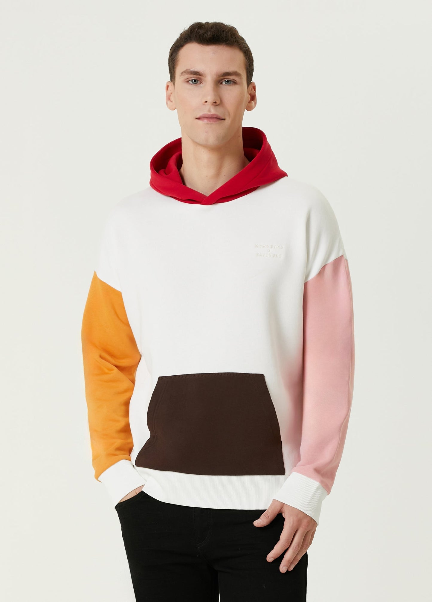 Mons Bons x Bassigue Pastel Colored Block Hoodie - MONS BONS