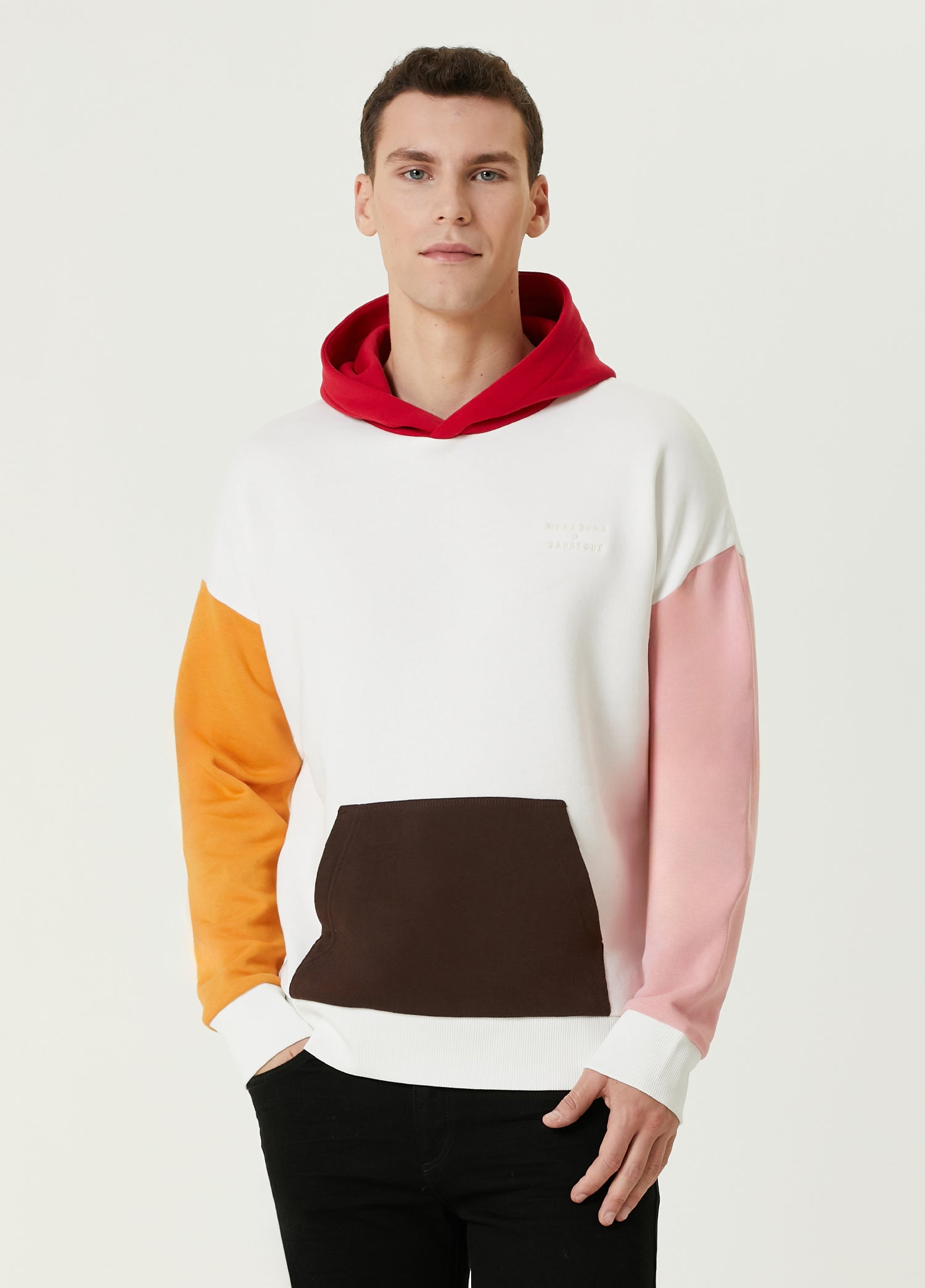 Mons Bons x Bassigue Pastel Colored Block Hoodie - MONS BONS