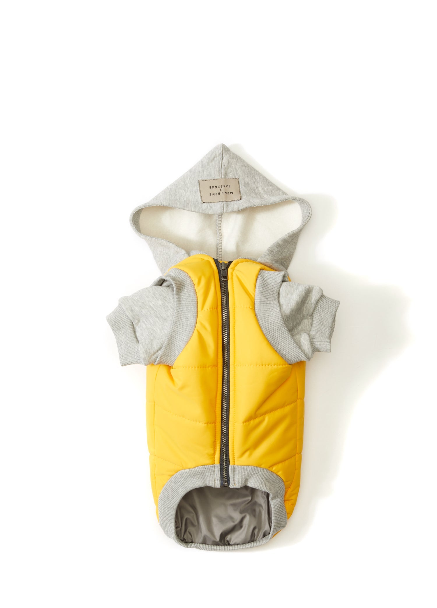 Mons Bons x Bassigue Yellow Puffer Jacket - MONS BONS