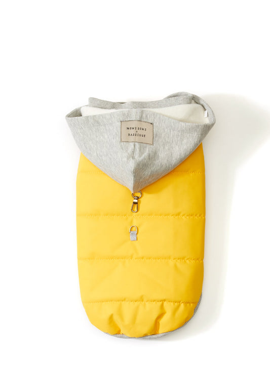 Mons Bons x Bassigue Yellow Puffer Jacket - MONS BONS