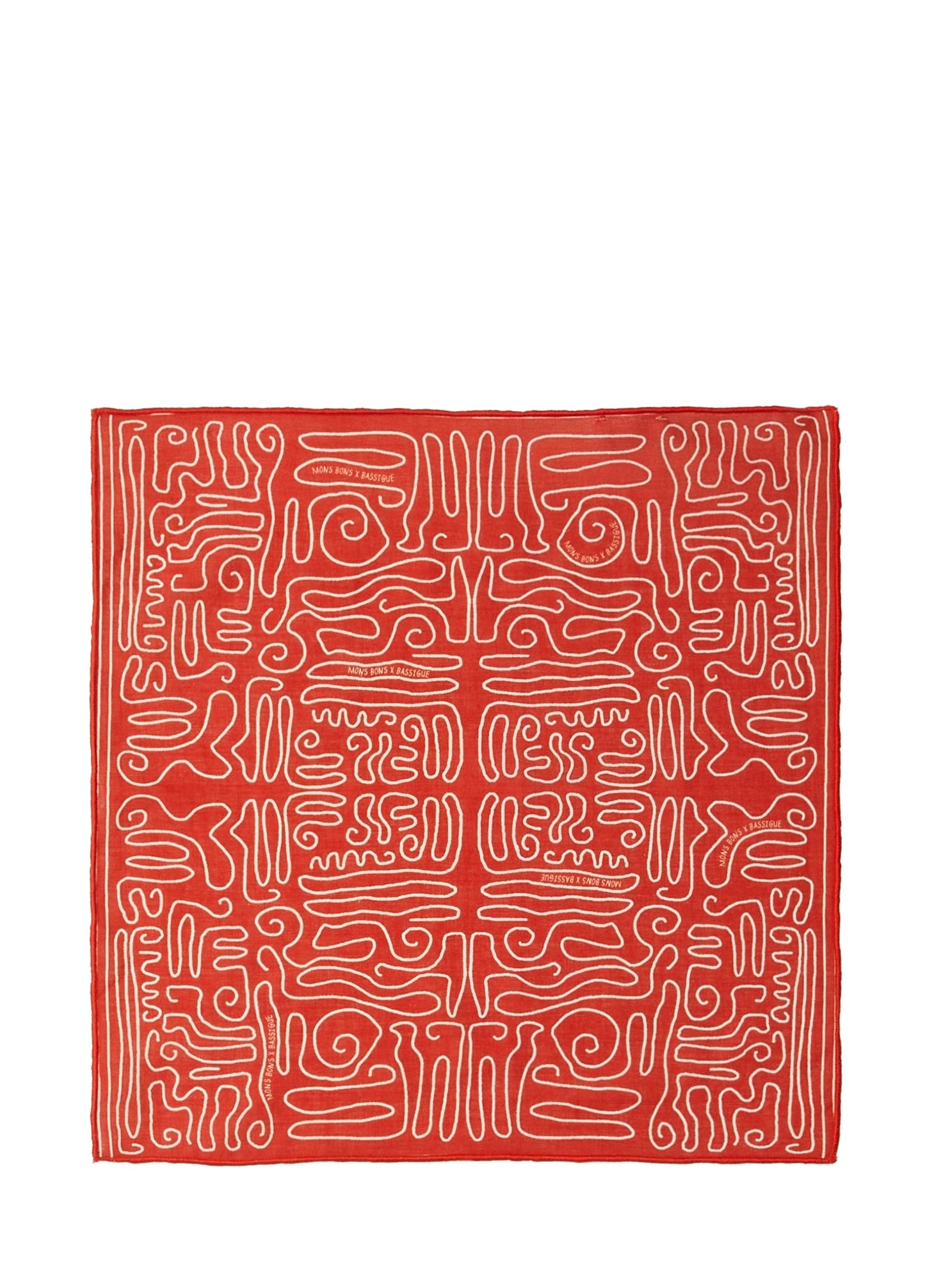 Mons Bons x Bassigue Abstract Print Scarf - MONS BONS