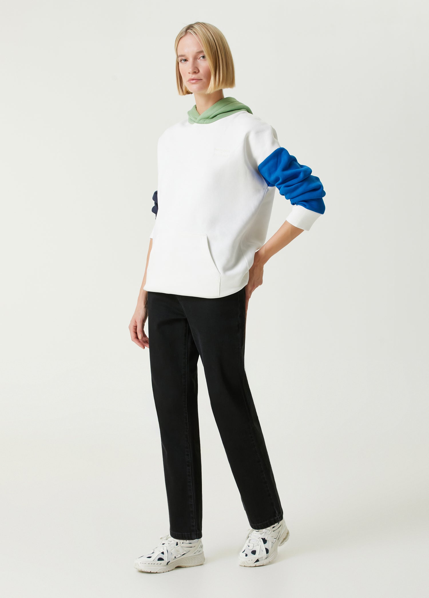 Mons Bons x Bassigue Green Color Block Hoodie - MONS BONS