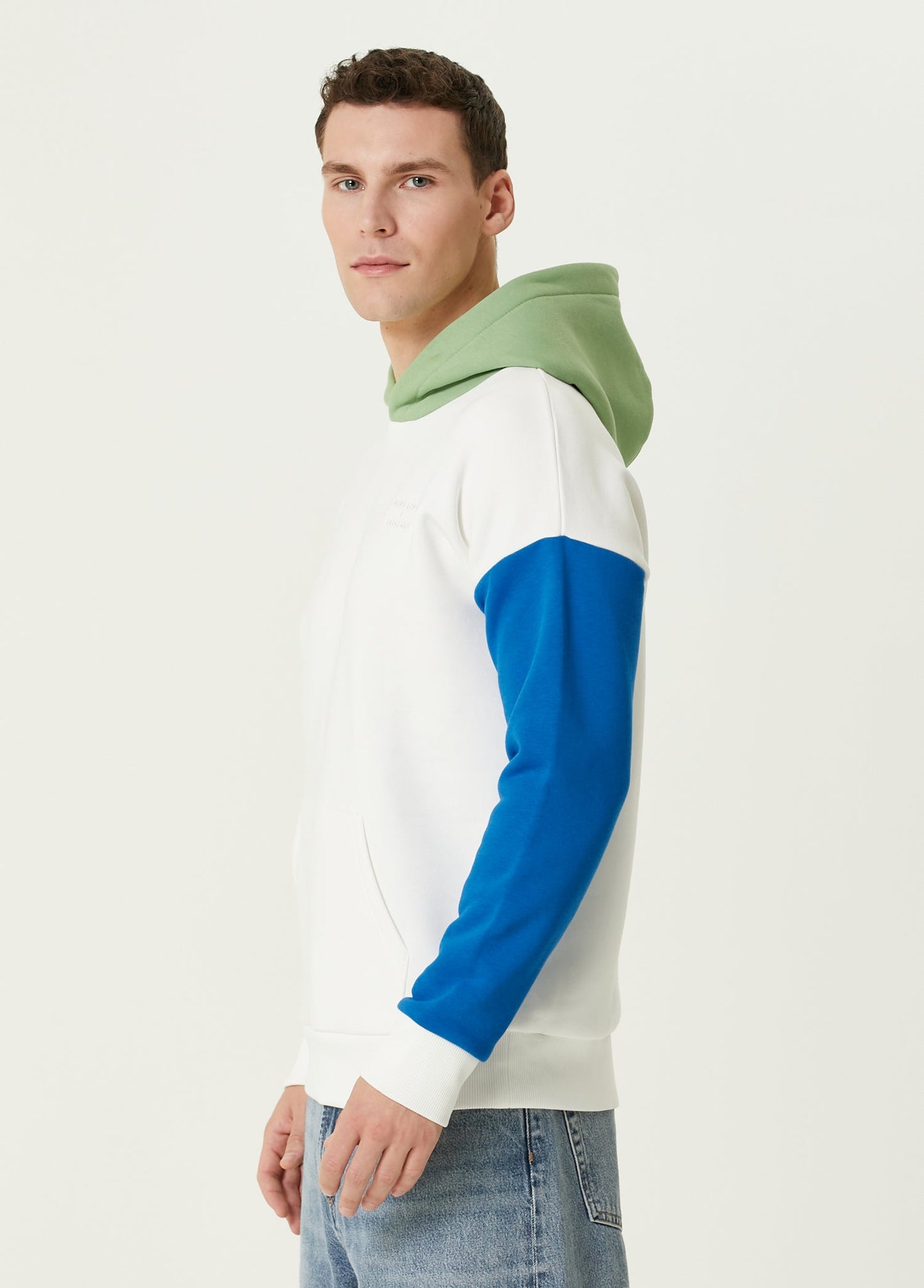 Mons Bons x Bassigue Green Color Block Hoodie - MONS BONS
