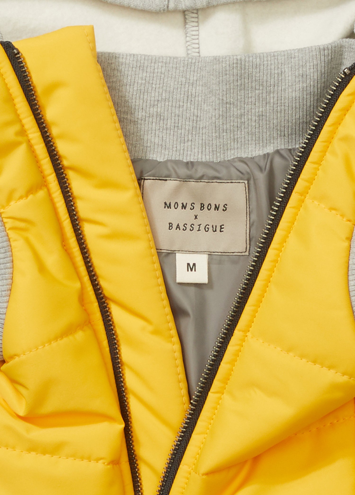 Mons Bons x Bassigue Yellow Puffer Jacket - MONS BONS