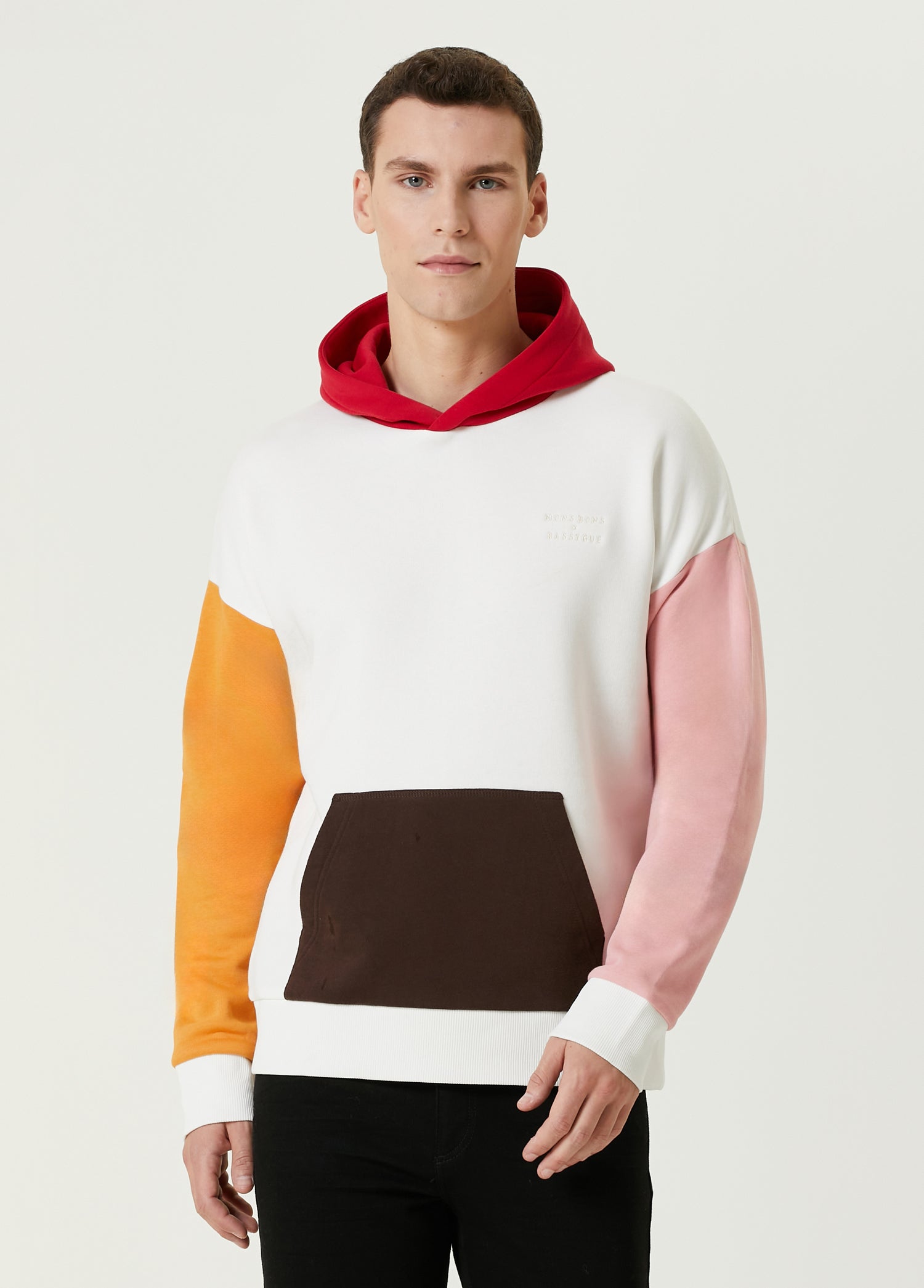 Mons Bons x Bassigue Pastel Colored Block Hoodie - MONS BONS