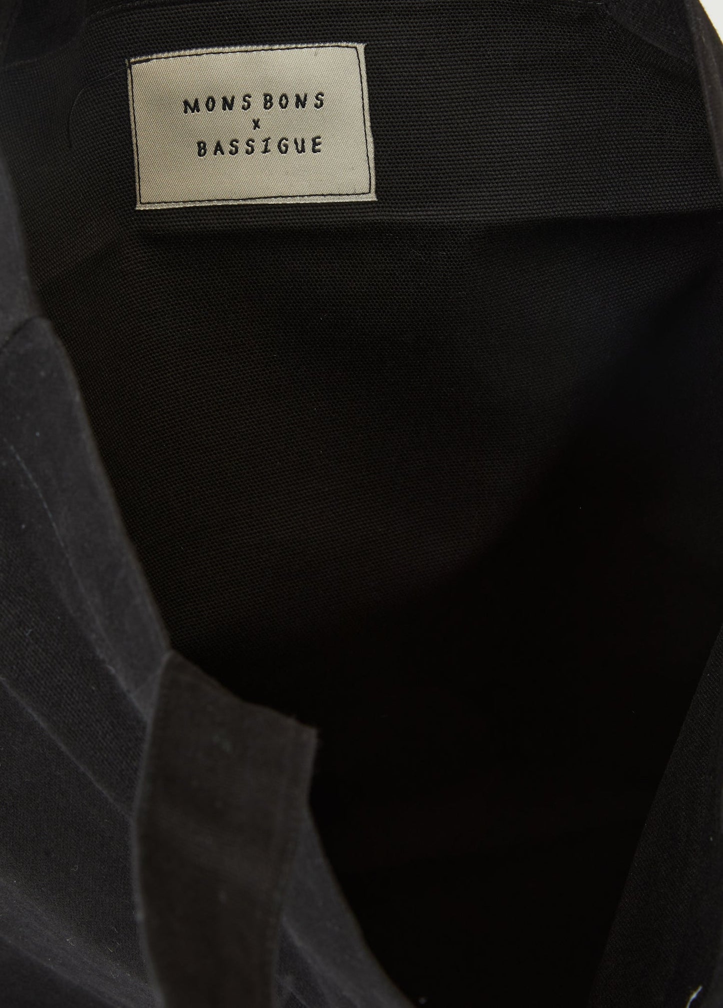Mons Bons x Bassigue Black Tote Bag - MONS BONS