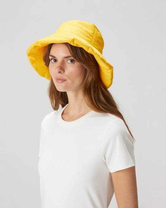 Mons Bons x Bassigue Yellow Puffer Hat - MONS BONS