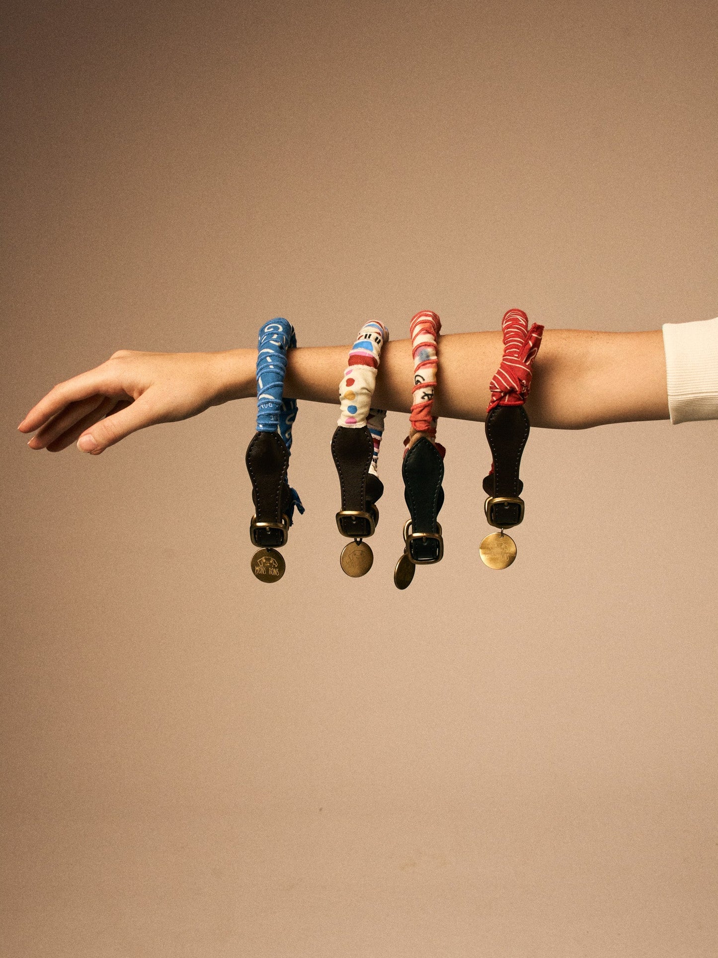 Mons Bons x Bassigue Block Print Twilly - MONS BONS