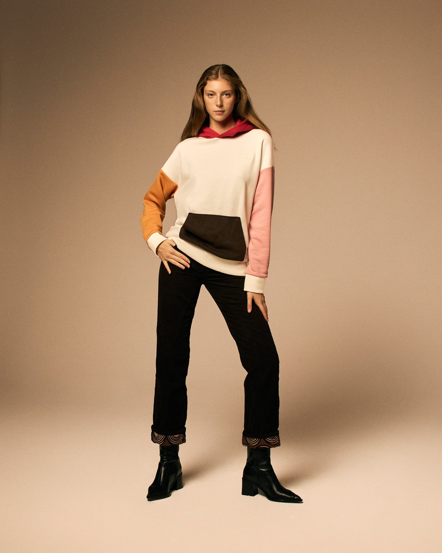 Mons Bons x Bassigue Pastel Colored Block Hoodie - MONS BONS