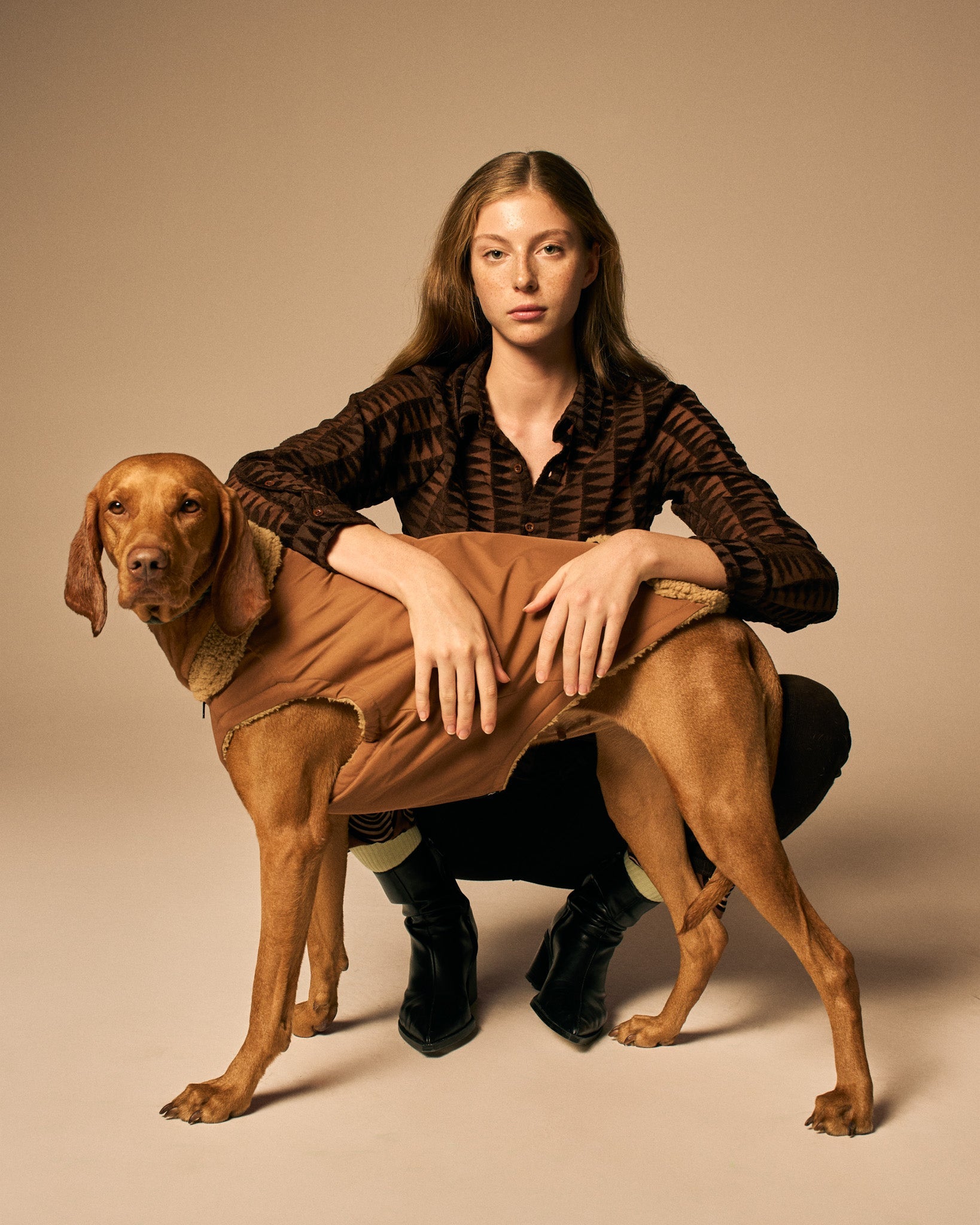 Mons Bons x Bassigue Brown Reversible Winter Jacket - MONS BONS