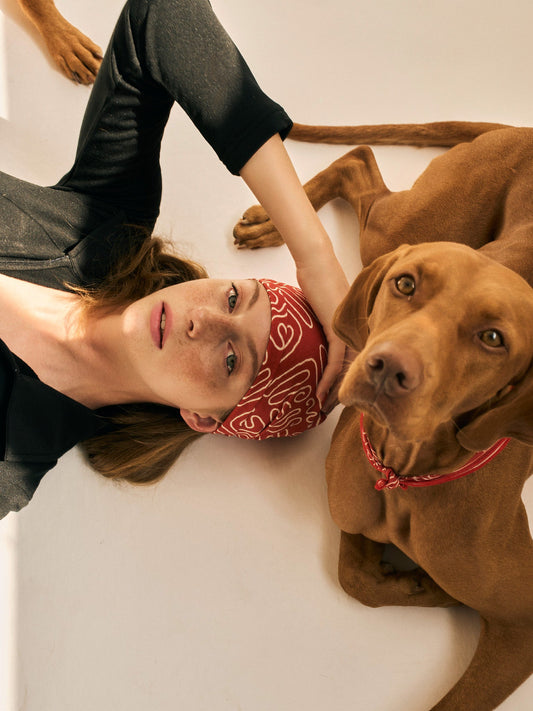 Mons Bons x Bassigue Abstract Print Scarf - MONS BONS