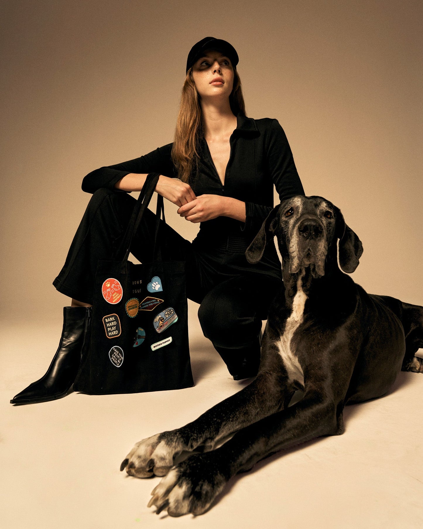 Mons Bons x Bassigue Black Tote Bag - MONS BONS