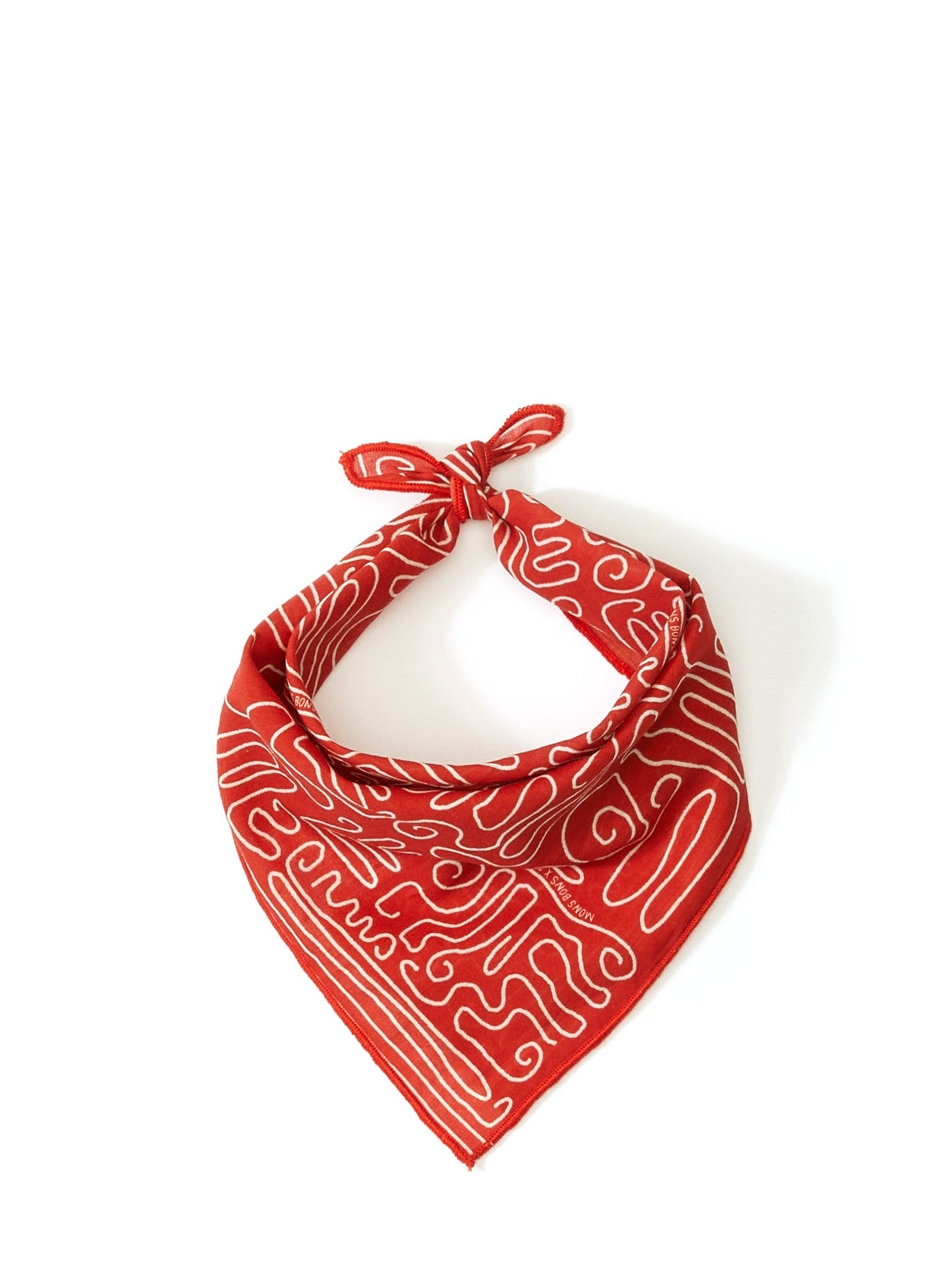 Mons Bons x Bassigue Abstract Print Scarf - MONS BONS