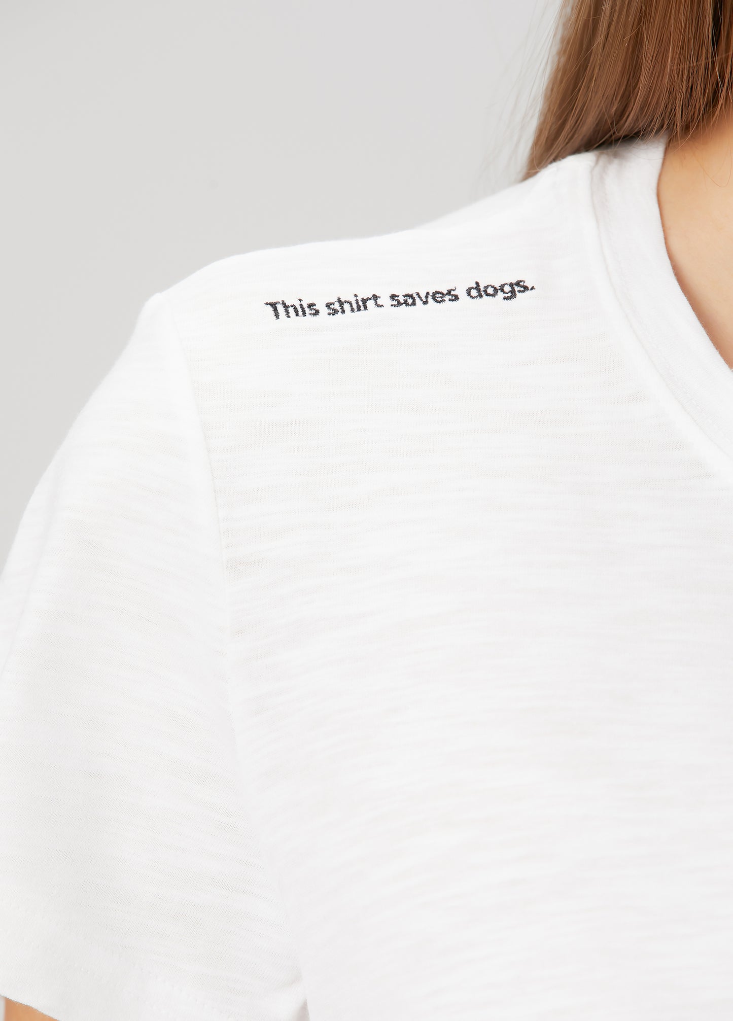 "This Shirt Saves Dogs." Tshirt White