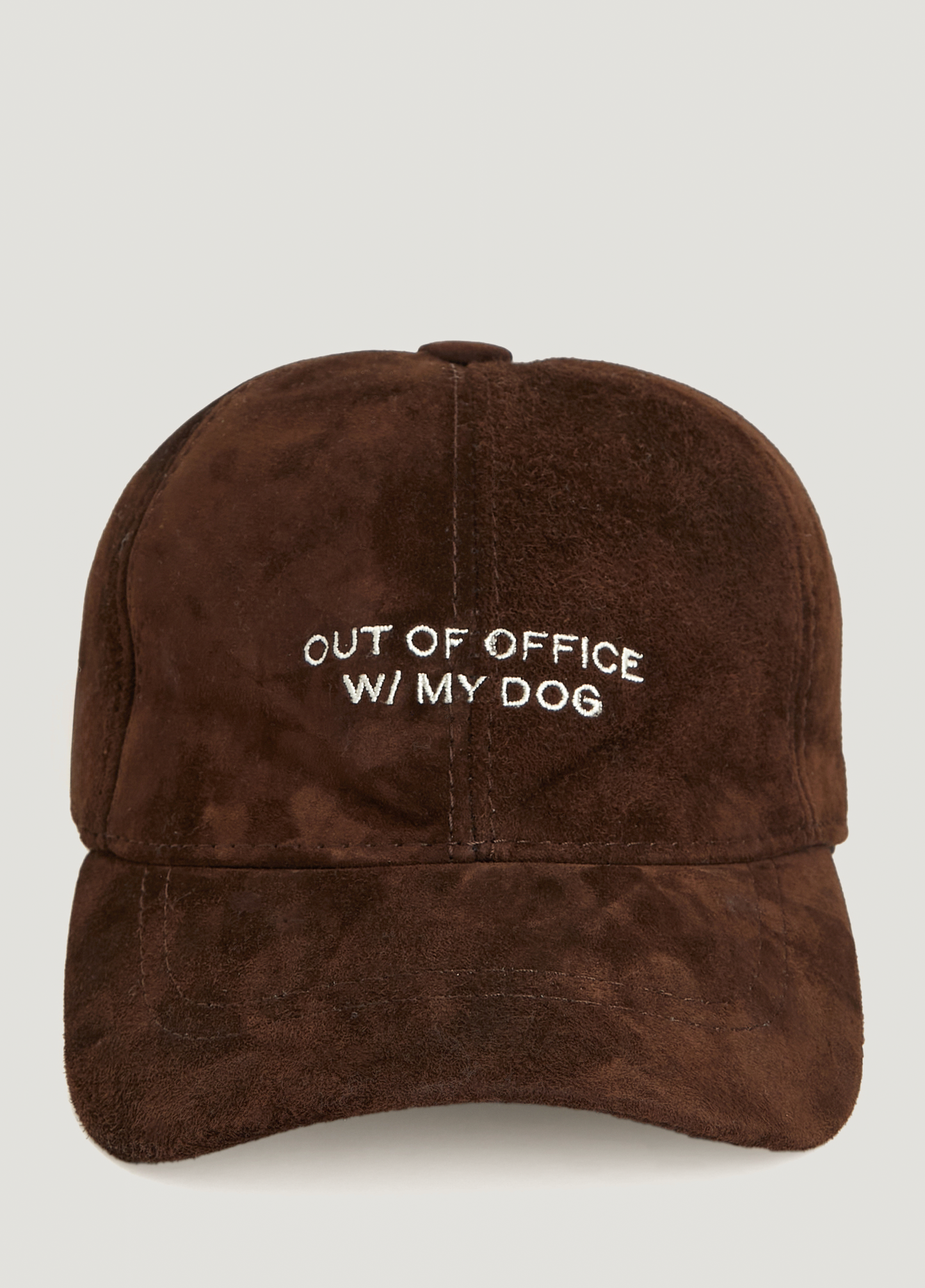 Out Of Office W/My Dog Suede Hat