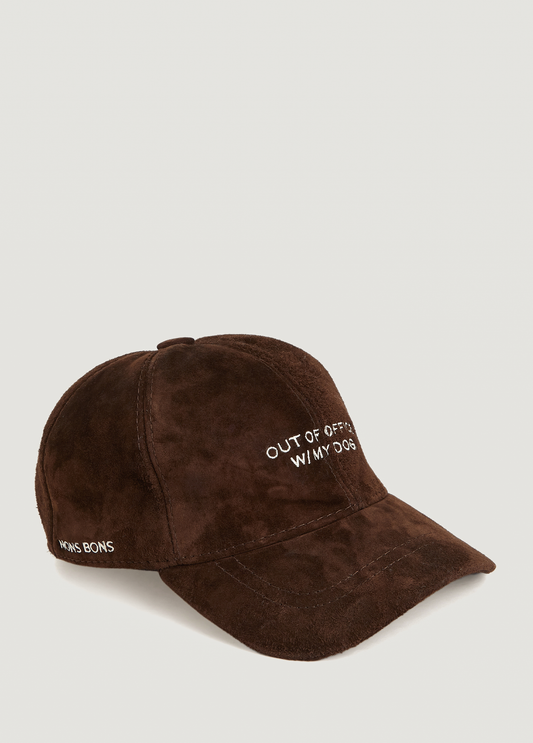 Out Of Office W/My Dog Suede Hat