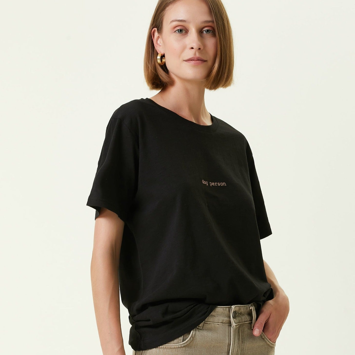 Oversized T-shirt "dog person" - MONS BONS