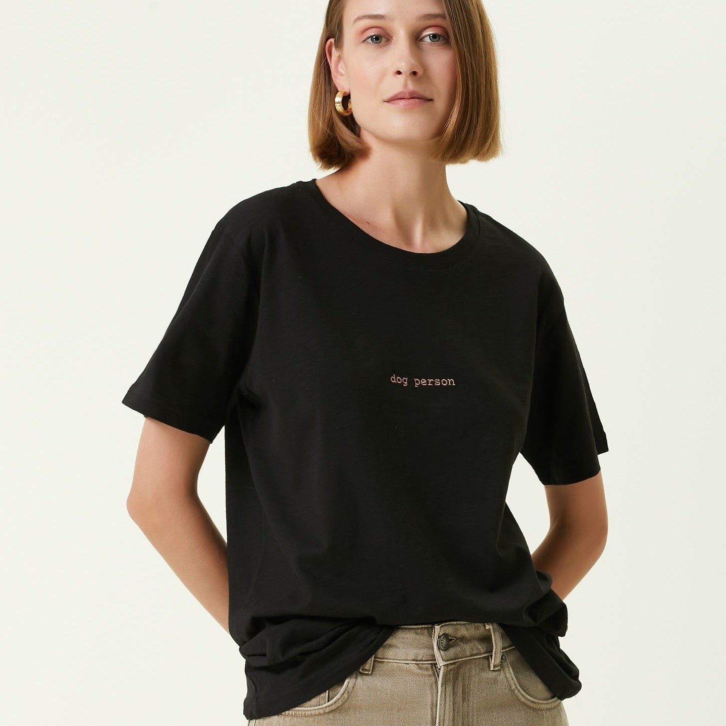 Oversized T-shirt "dog person" - MONS BONS